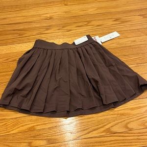 Brown pleated athletic skirt size xs. Brand: Love Streak (found at Tj Maxx).